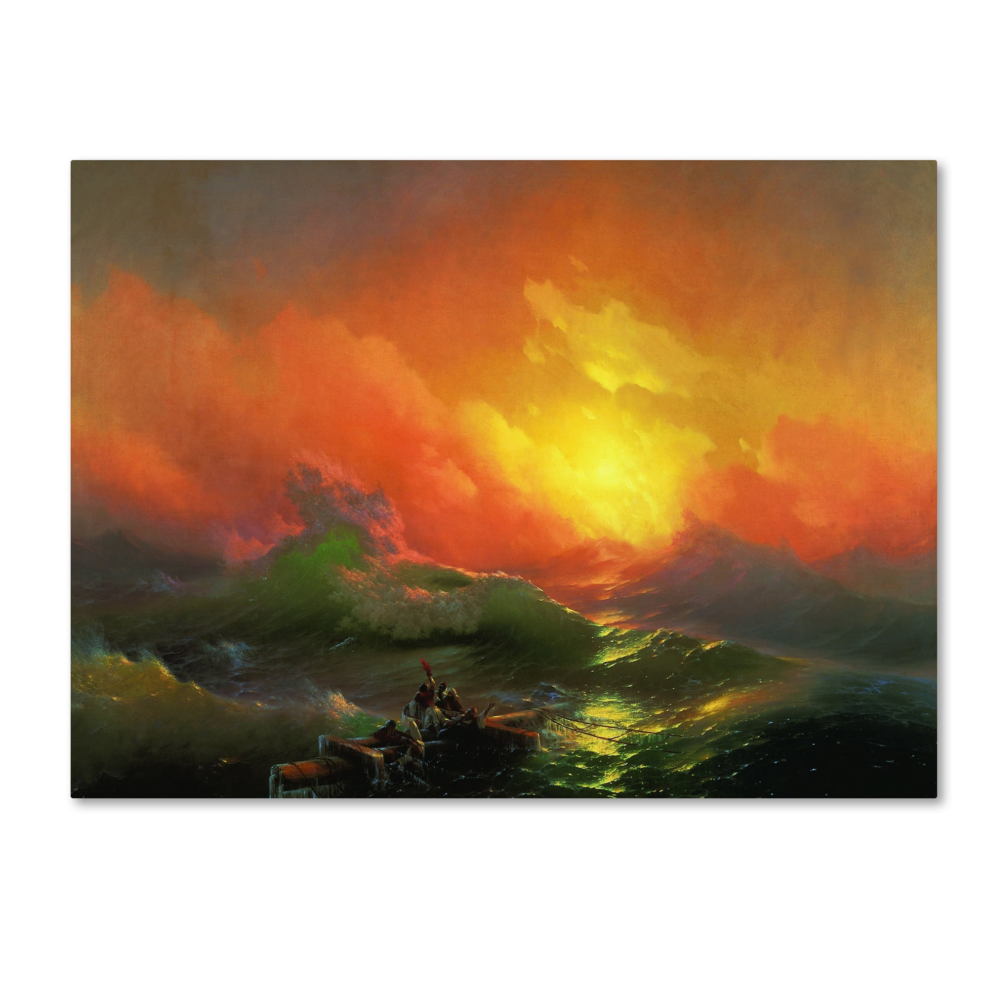 Trademark Fine Art 'The Ninth Wave' Canvas Art by Aivazovsky