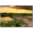thumbnail image 1 of Trademark Fine Art "The Old Bridge Over Hook Pond" Canvas Wall Art by Thomas Moran, 1 of 3
