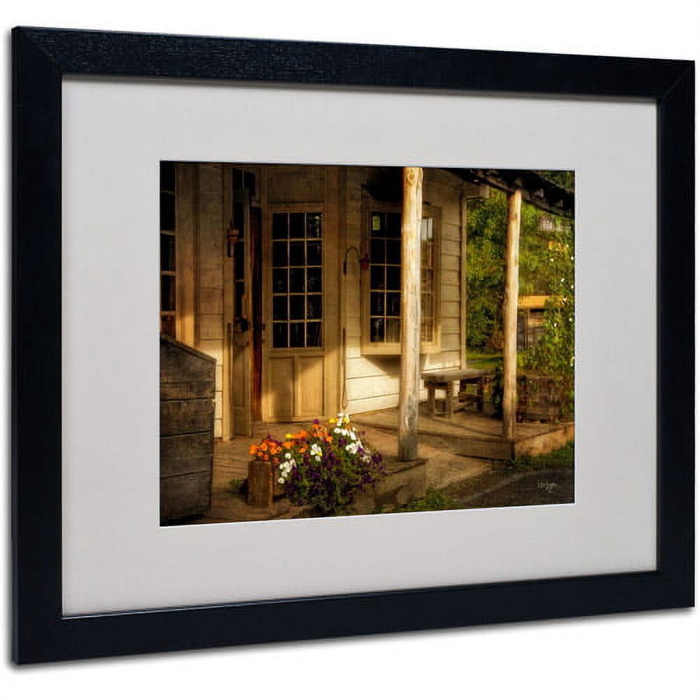 Trademark Fine Art "The Old General Store" by Lois Bryan, Black Frame