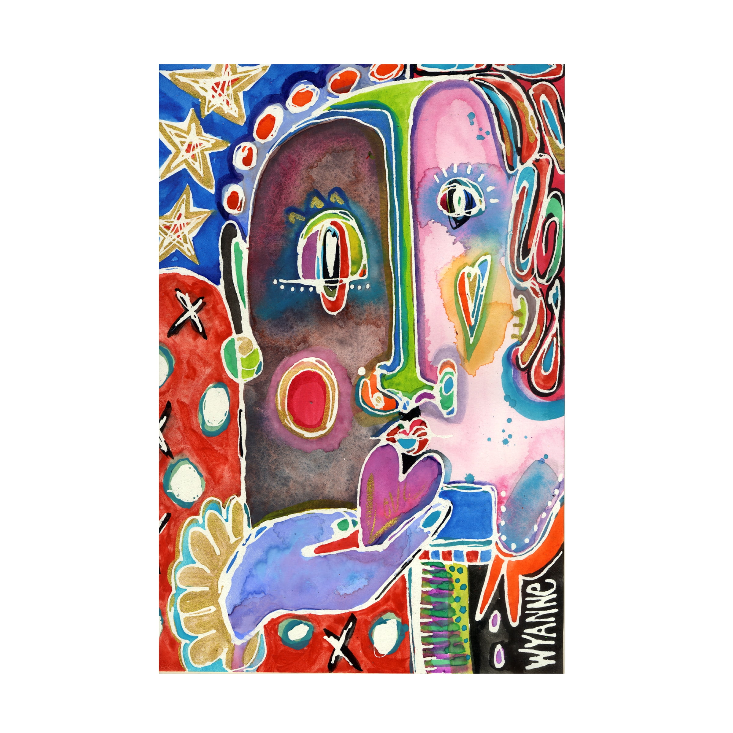 Trademark Fine Art 'The One Love' Canvas Art by Wyanne