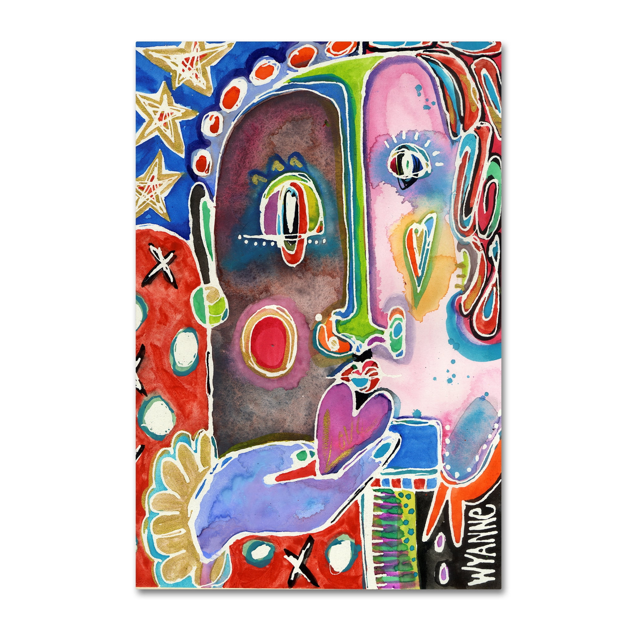 Trademark Fine Art 'The One Love' Canvas Art by Wyanne