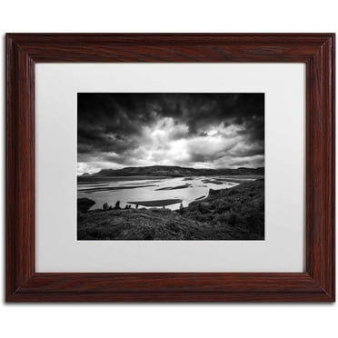 Trademark Fine Art 'The Onset of Darkness' Canvas Art by Philippe Sainte-Laudy, White Matte, Wood Frame