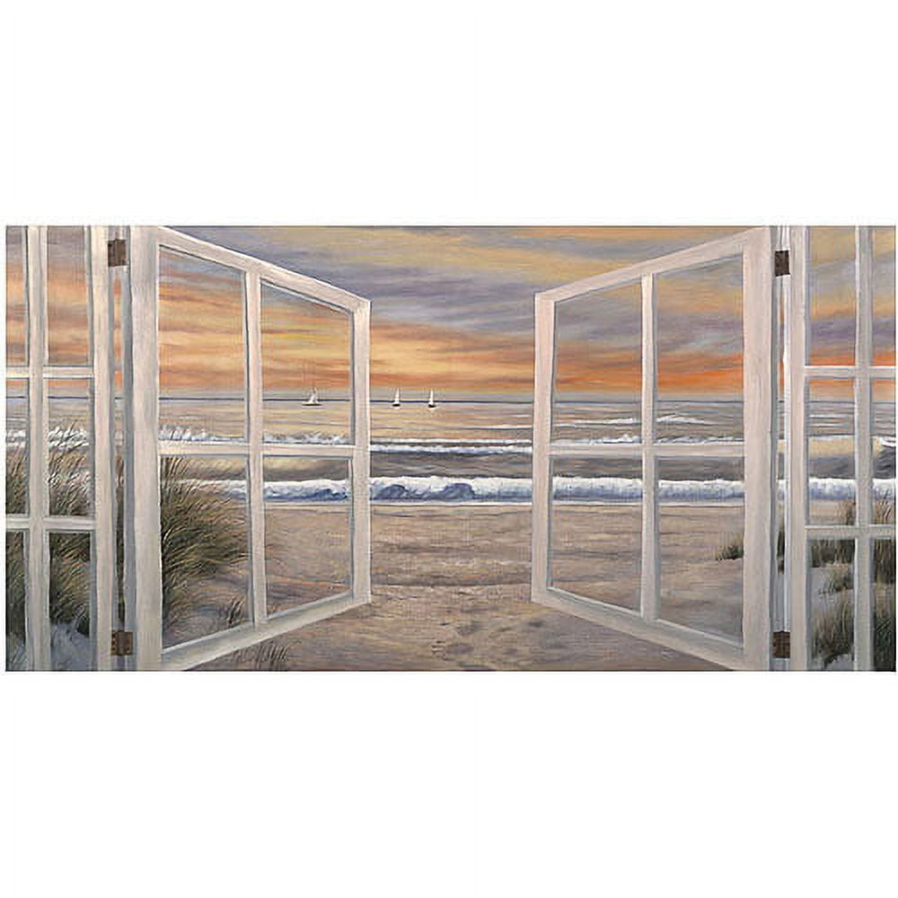 Sunset Beach View Landscape Canvas Art, 14x19
