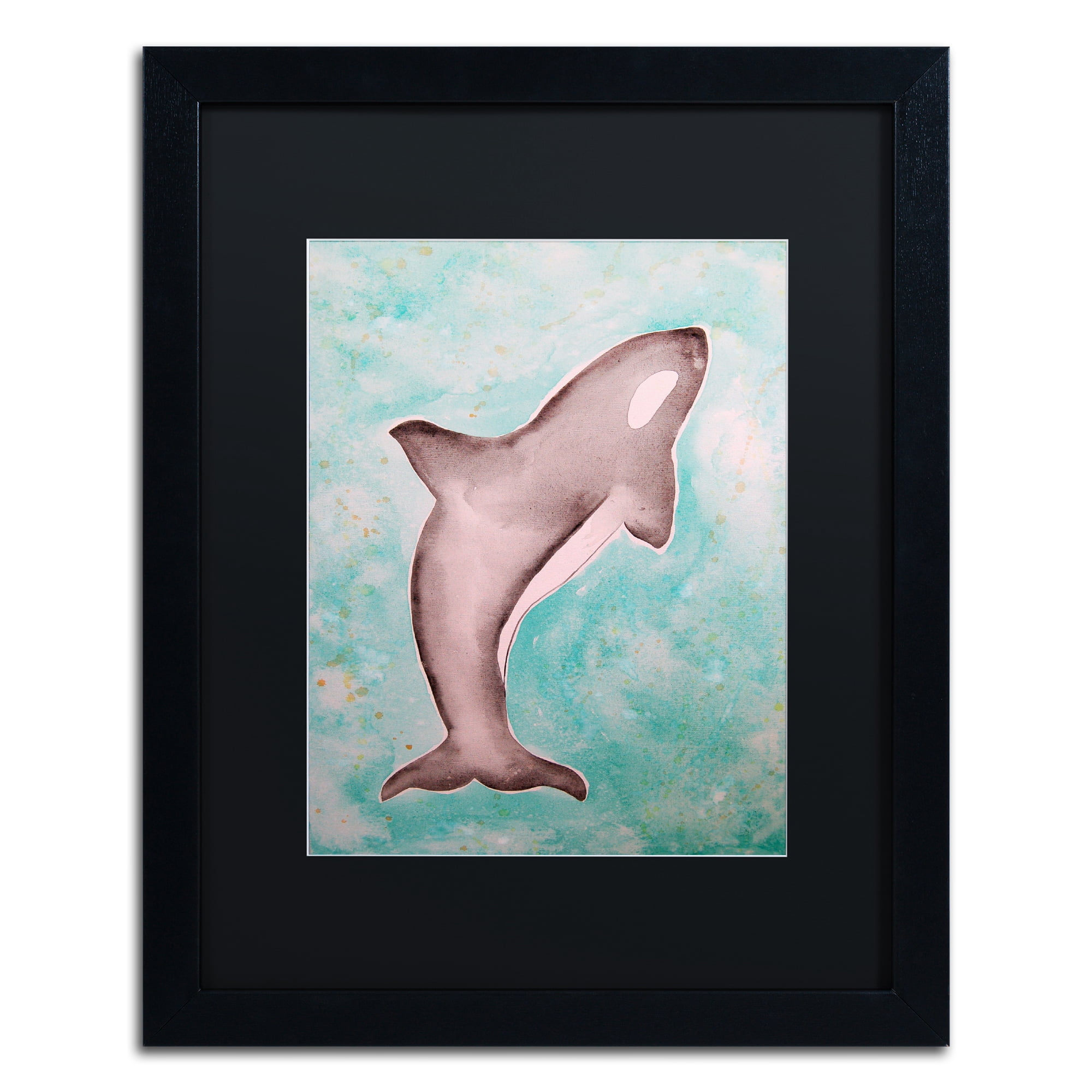 Trademark Fine Art 'The Orca' Black Framed Art by Nicole Dietz
