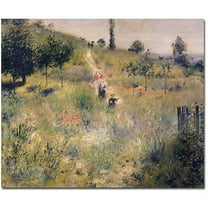 Trademark Fine Art "The Path through the Long Grass, 1875" Canvas Art by Pierre-Auguste Renoir