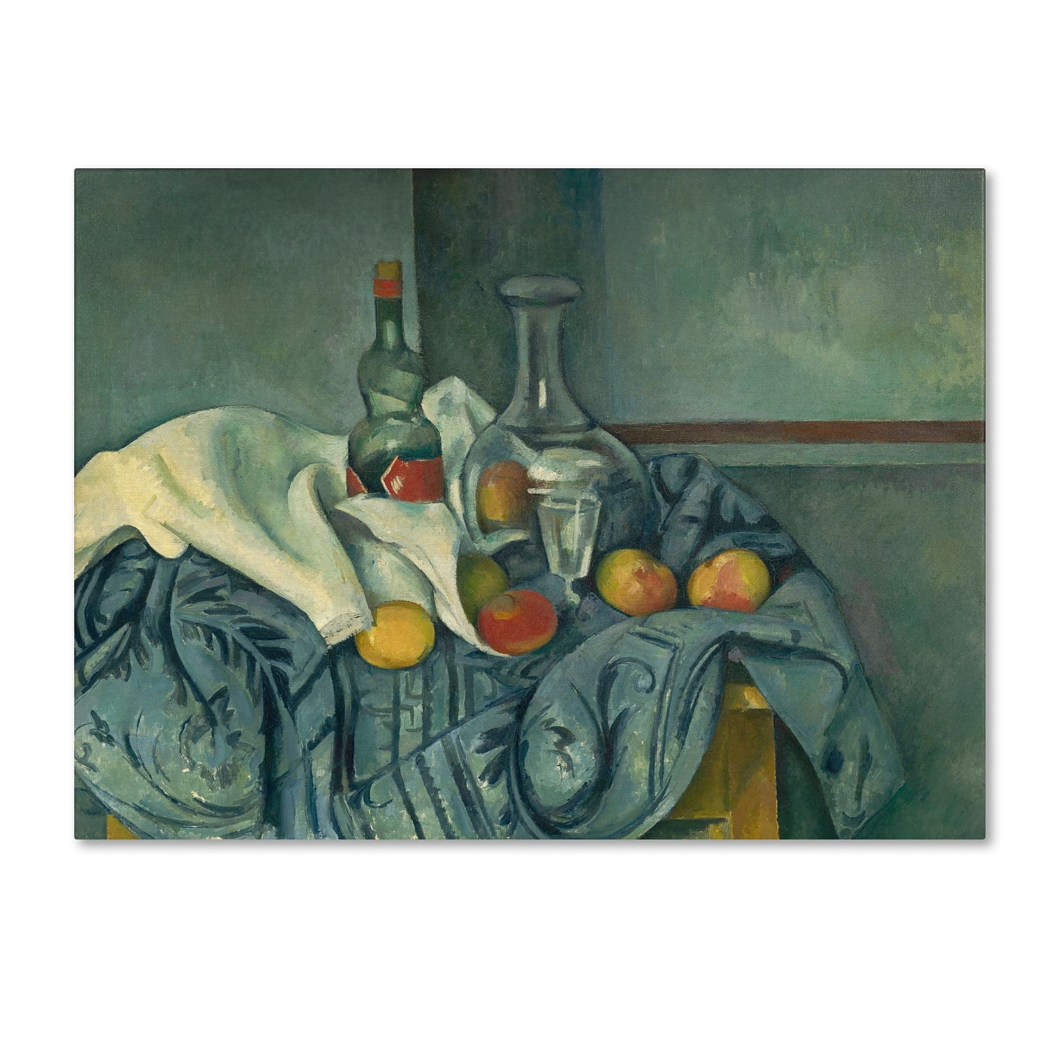 Trademark Fine Art "The Peppermint Bottle" 1893-95 Canvas Art by Paul Cezanne