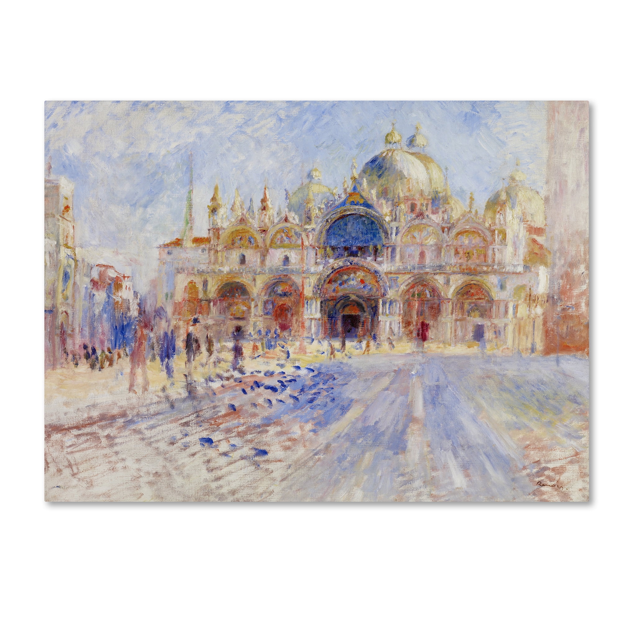 Trademark Fine Art 'The Piazza San Marco Venice' Canvas Art by Renoir