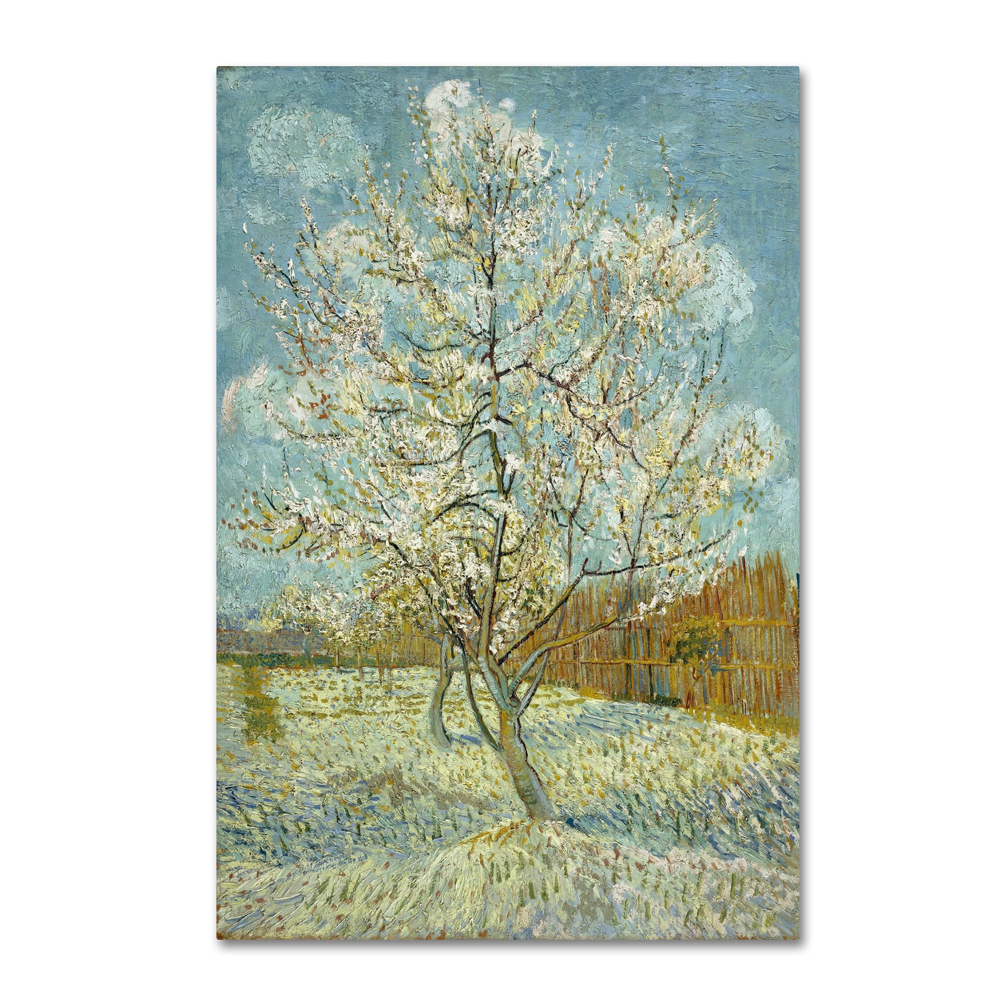 Trademark Fine Art 'The Pink Peach Tree' Canvas Art by Van Gogh