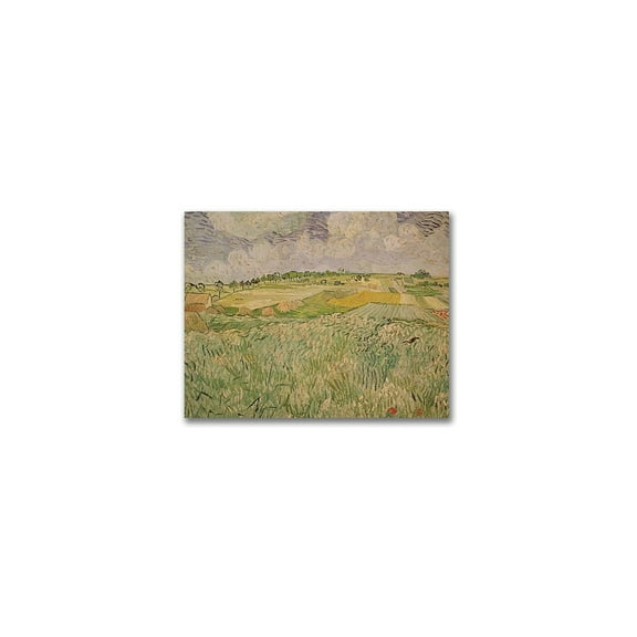 Trademark Fine Art "The Plains of Auvers" Canvas Wall Art by Vincent van Gogh