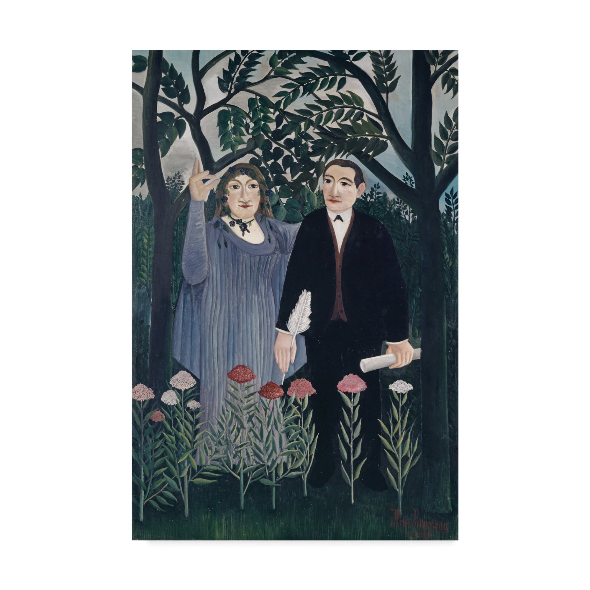 Trademark Fine Art 'The Poet' Canvas Art by Henri J.F. Le Douanier Rousseau