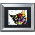 thumbnail image 1 of Trademark Fine Art "The Pop Cat" Canvas Art by Dean Russo, Black Matte, Silver Frame, 1 of 1