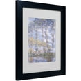 thumbnail image 1 of Trademark Fine Art "The Poplars" Matted Framed Canvas Art by Claude Monet, 1 of 5