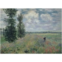 Trademark Fine Art Claude Monet The Poppy Field Canvas Wall Art - 35x47