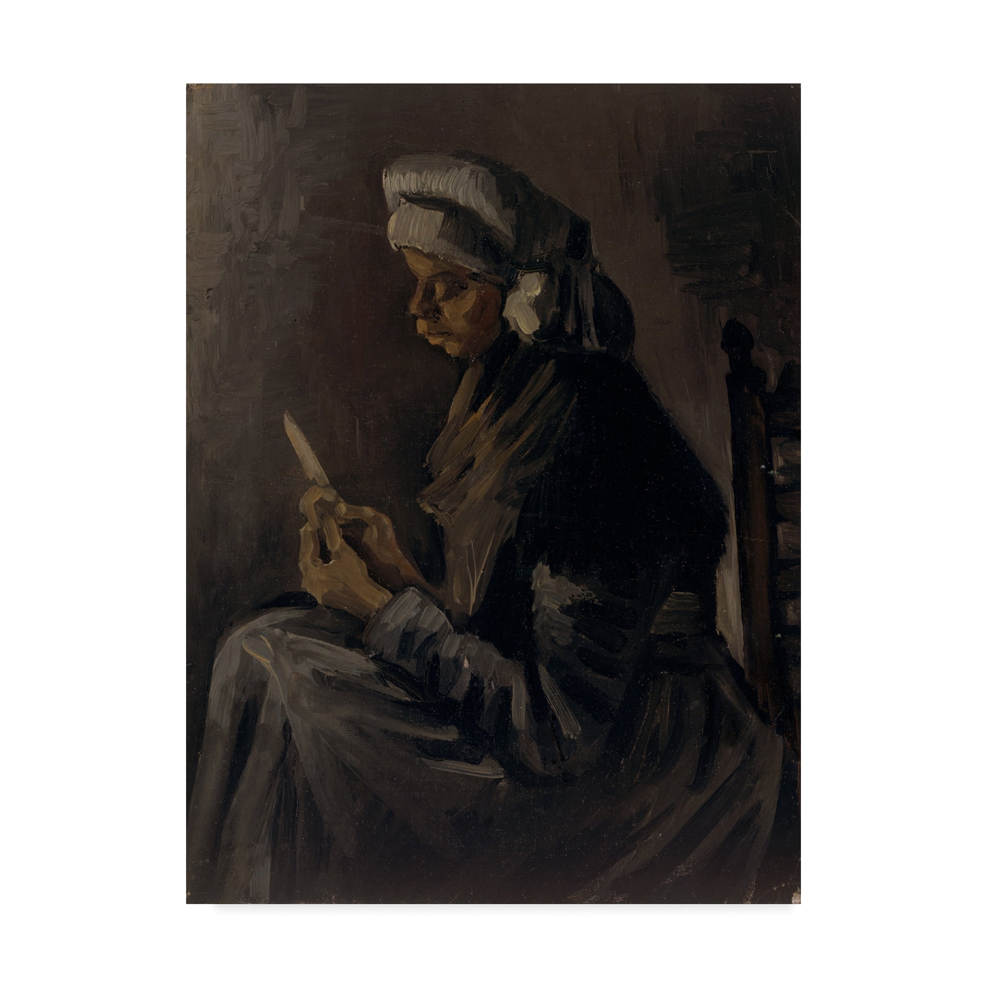 Trademark Fine Art 'The Potato Peeler' Canvas Art by Vincent Van Gogh