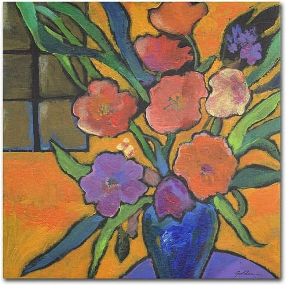 Trademark Fine Art "The Purple Table" Canvas Art by Sheila Golden