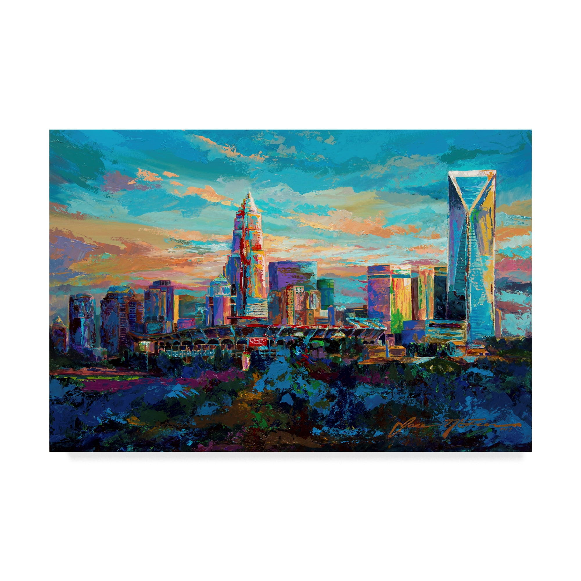 Trademark Fine Art 'The Queen City Charlotte North Carolina' Canvas Art by Jace D. Mctier