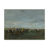 Trademark Fine Art 'The Races' Canvas Art by Edgar Degas