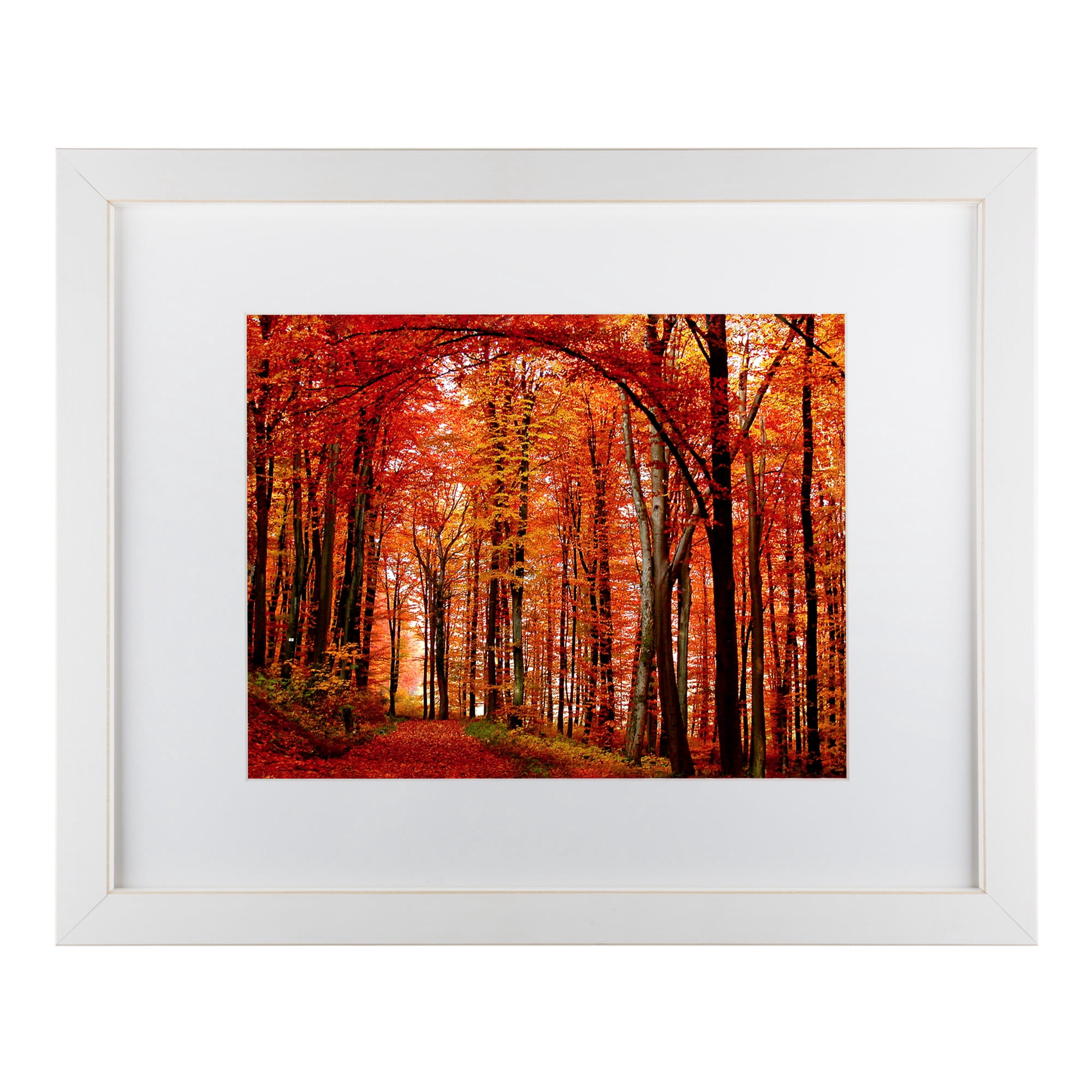 Trademark Fine Art 'The Red Way' Matted Framed Art by Philippe Sainte-Laudy