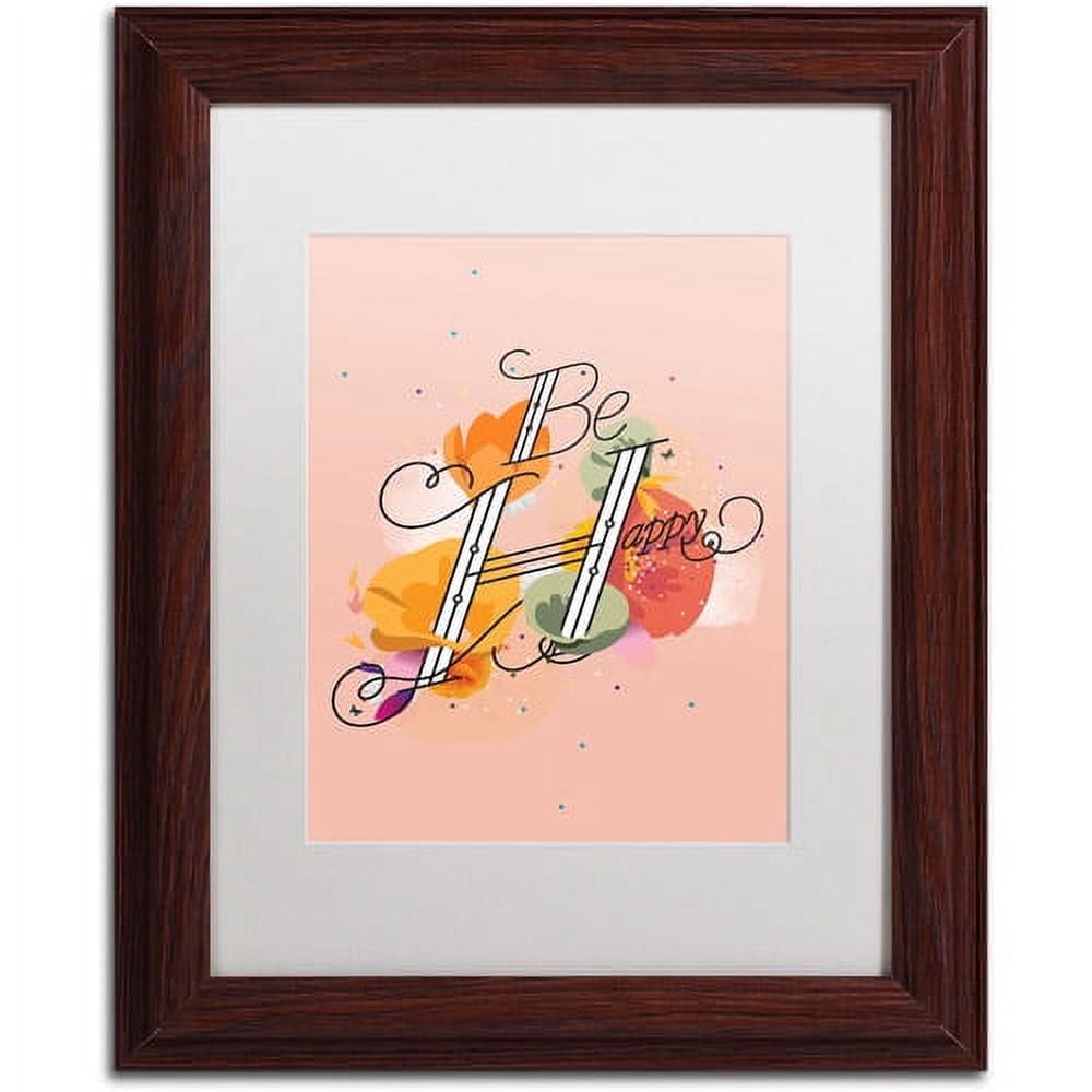 Trademark Fine Art "The Reminder" Canvas Art by Kavan & Co White Matte, Wood Frame