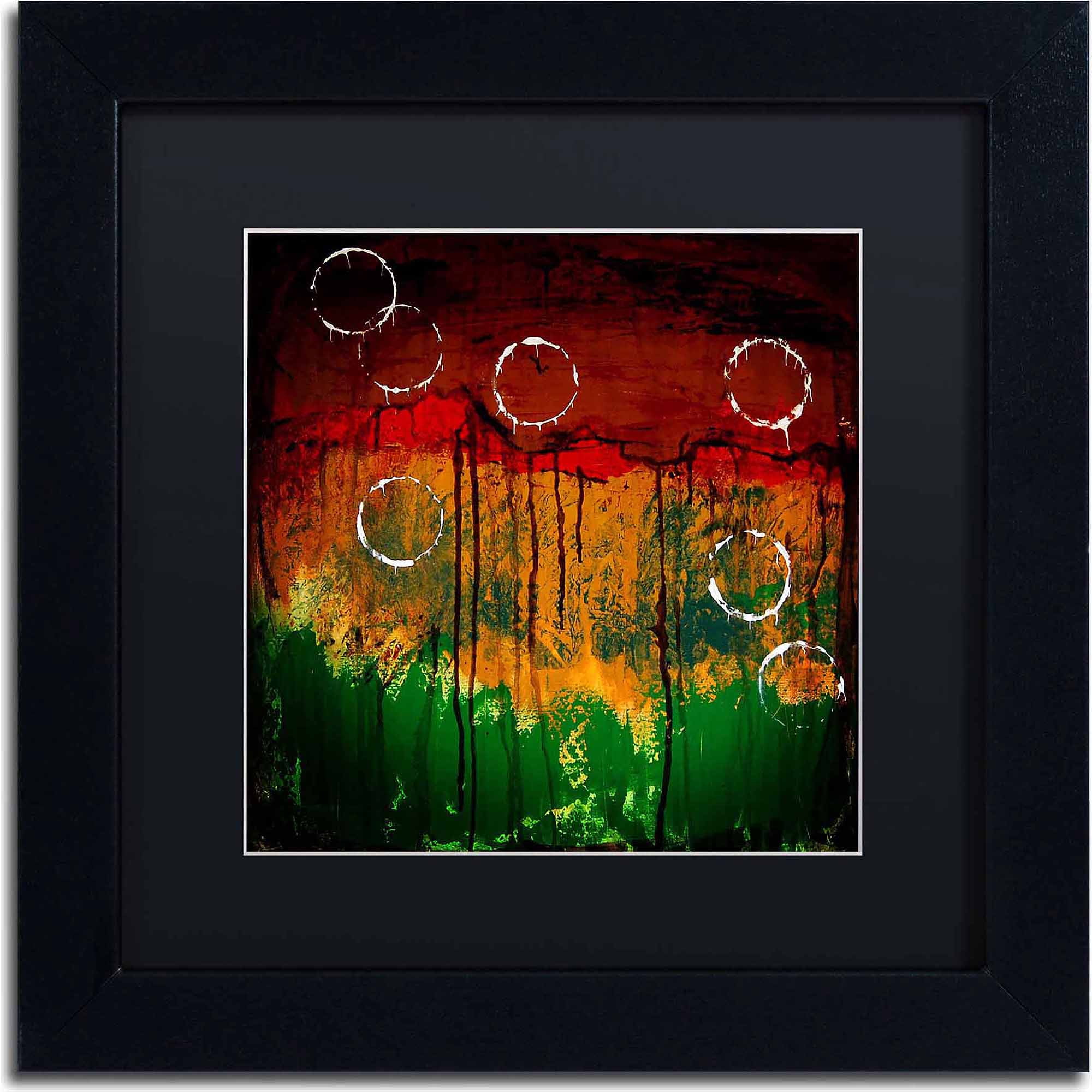 Trademark Fine Art "The Ridges" Canvas Art by Nicole Dietz, Black Matte, Black Frame