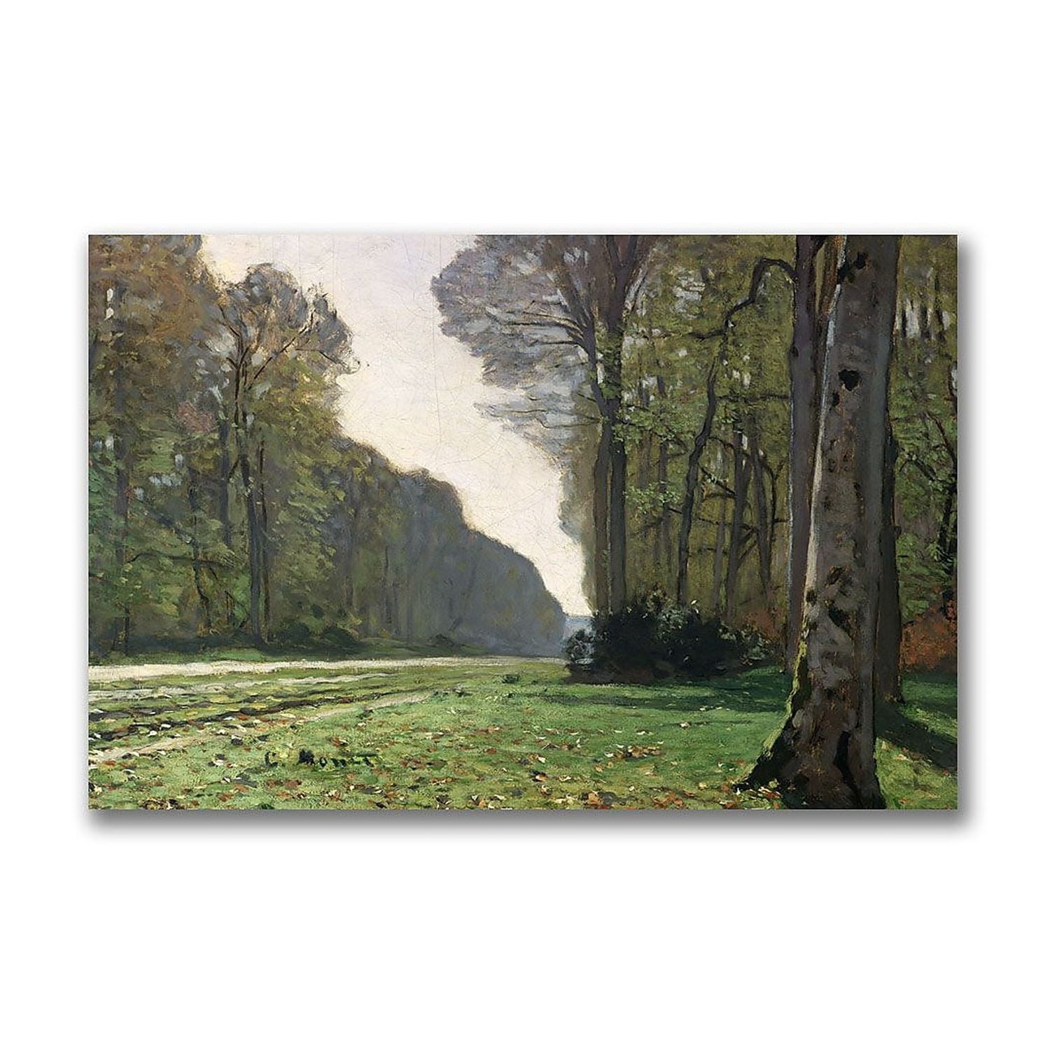 Trademark Fine Art "The Road to Bas Breau" Canvas Wall Art by Claude Monet