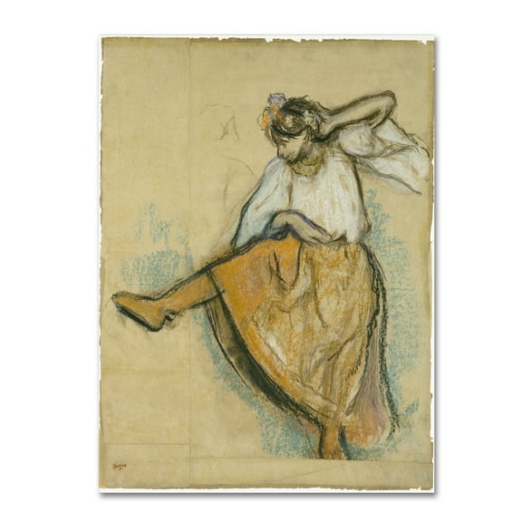 Trademark Fine Art 'The Russian Dancer' Canvas Art by Degas