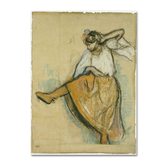 Trademark Fine Art 'The Russian Dancer' Canvas Art by Degas