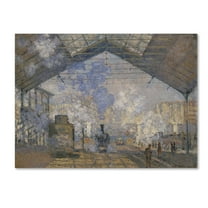 Trademark Fine Art 'The Saintlazare Station' Canvas Art by Monet