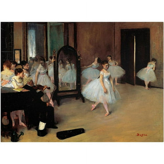 Trademark Fine Art "The School of Dance" 1871 Canvas Art by Edgar Degas