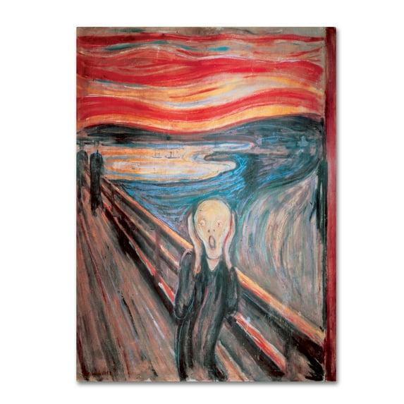 Trademark Fine Art 'The Scream' Canvas Art by Edvard Munch