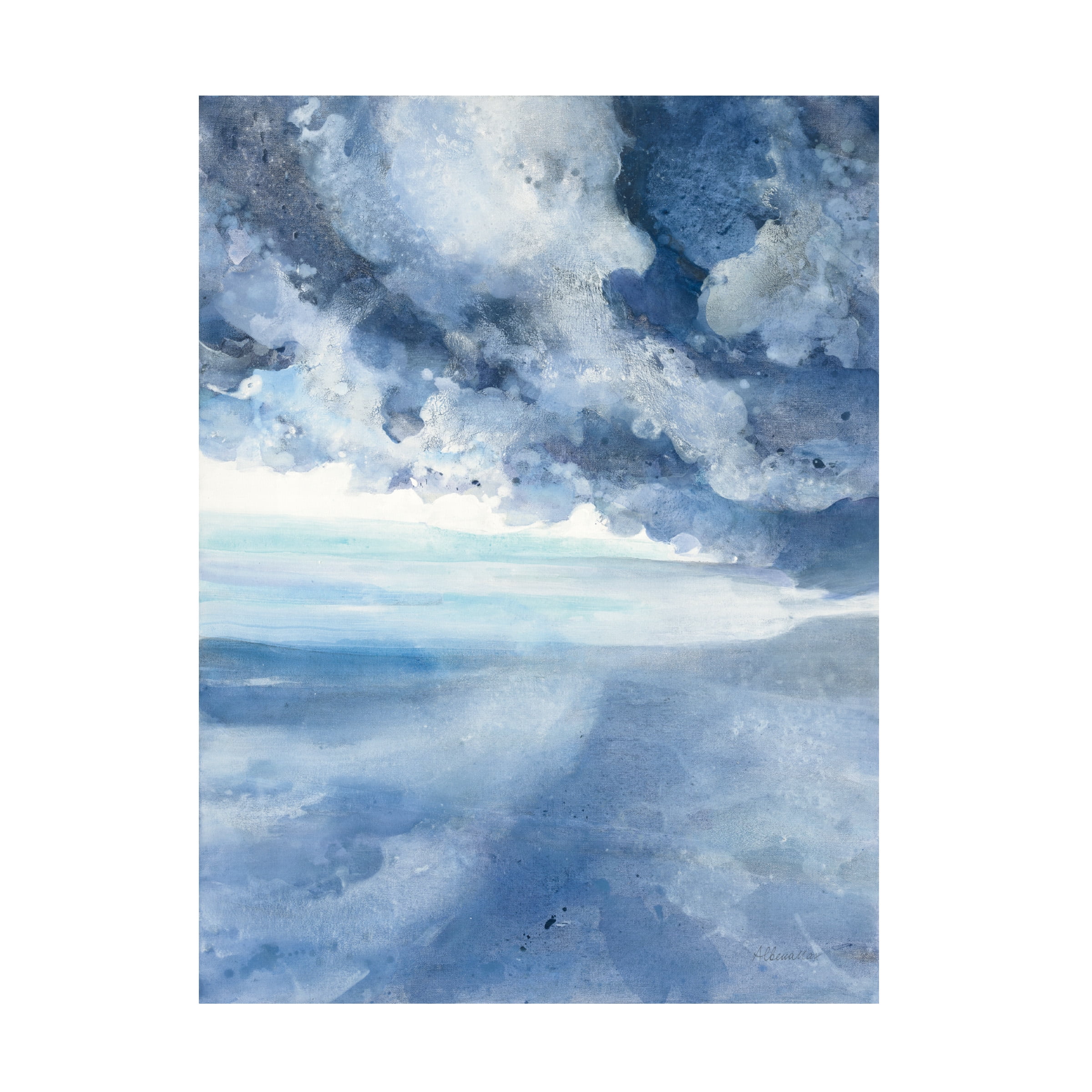 Trademark Fine Art 'The Sea And Clouds' Canvas Art by Albena Hristova
