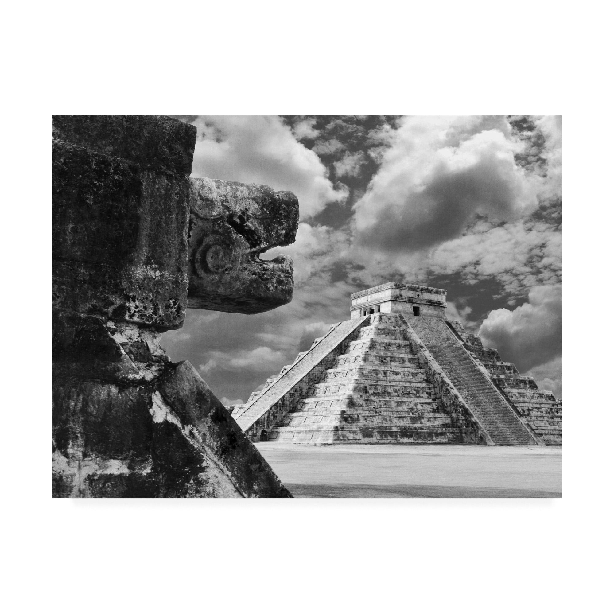 Trademark Fine Art 'The Serpent And The Pyramid Chechinitza Mexico' Canvas Art by Monte Nagler