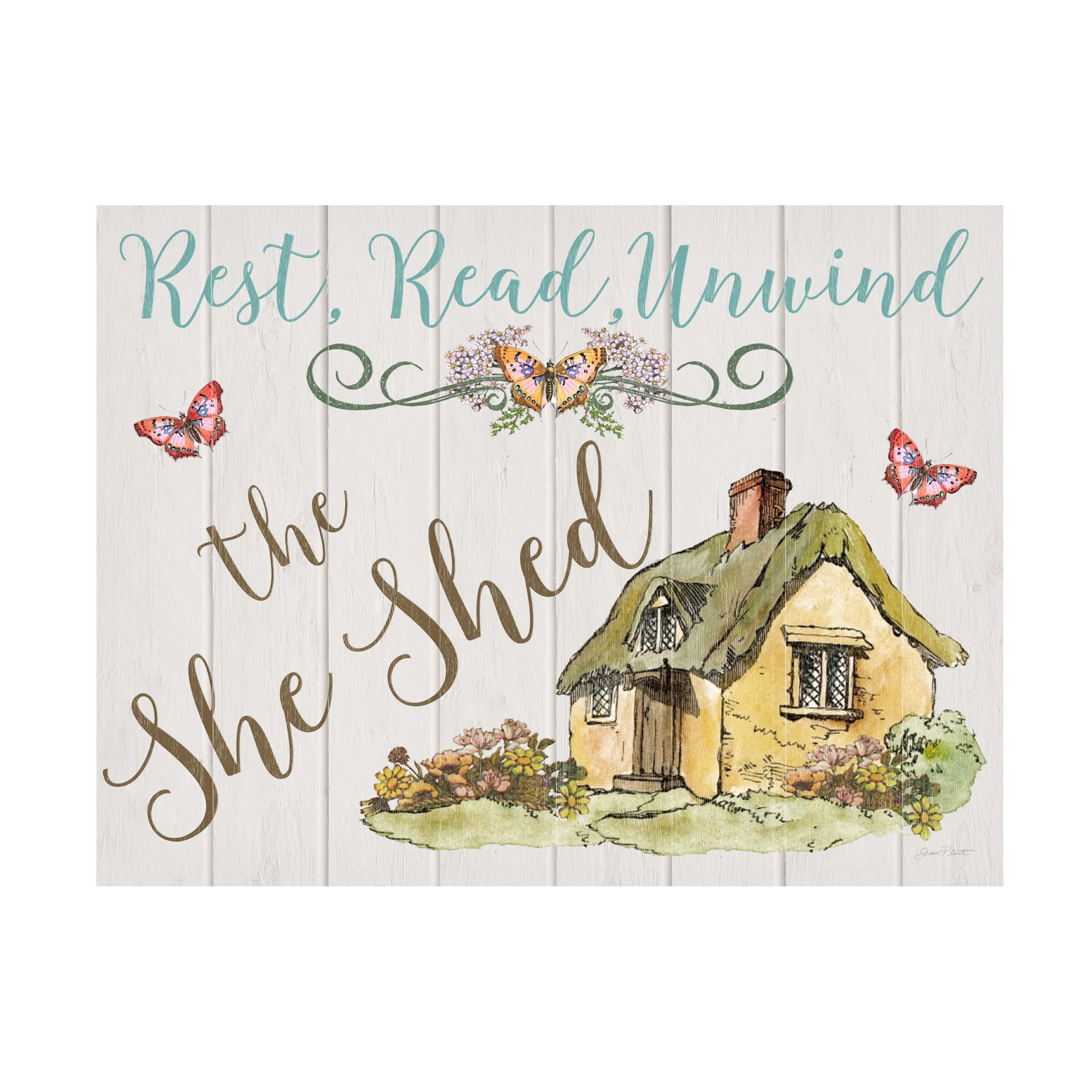 Trademark Fine Art 'The She Shed 1' Canvas Art by Jean Plout