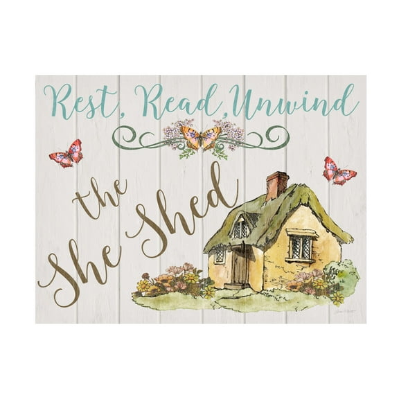 Trademark Fine Art 'The She Shed 1' Canvas Art by Jean Plout