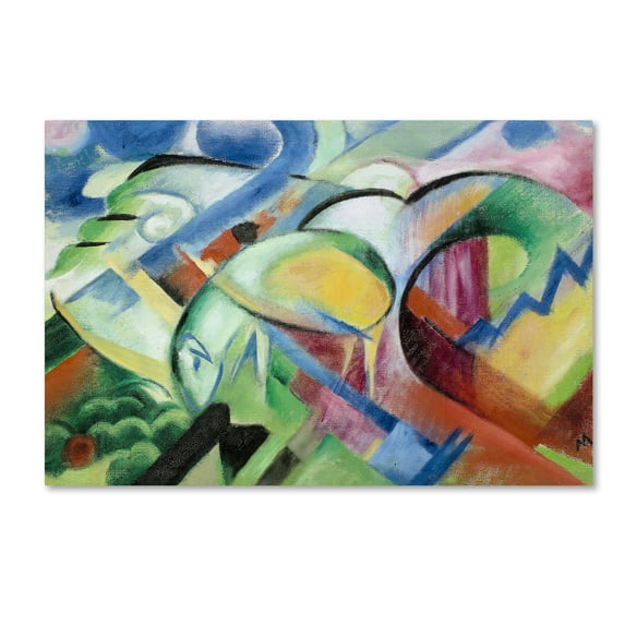 Trademark Fine Art 'The Sheep' Canvas Art by Franz Marc