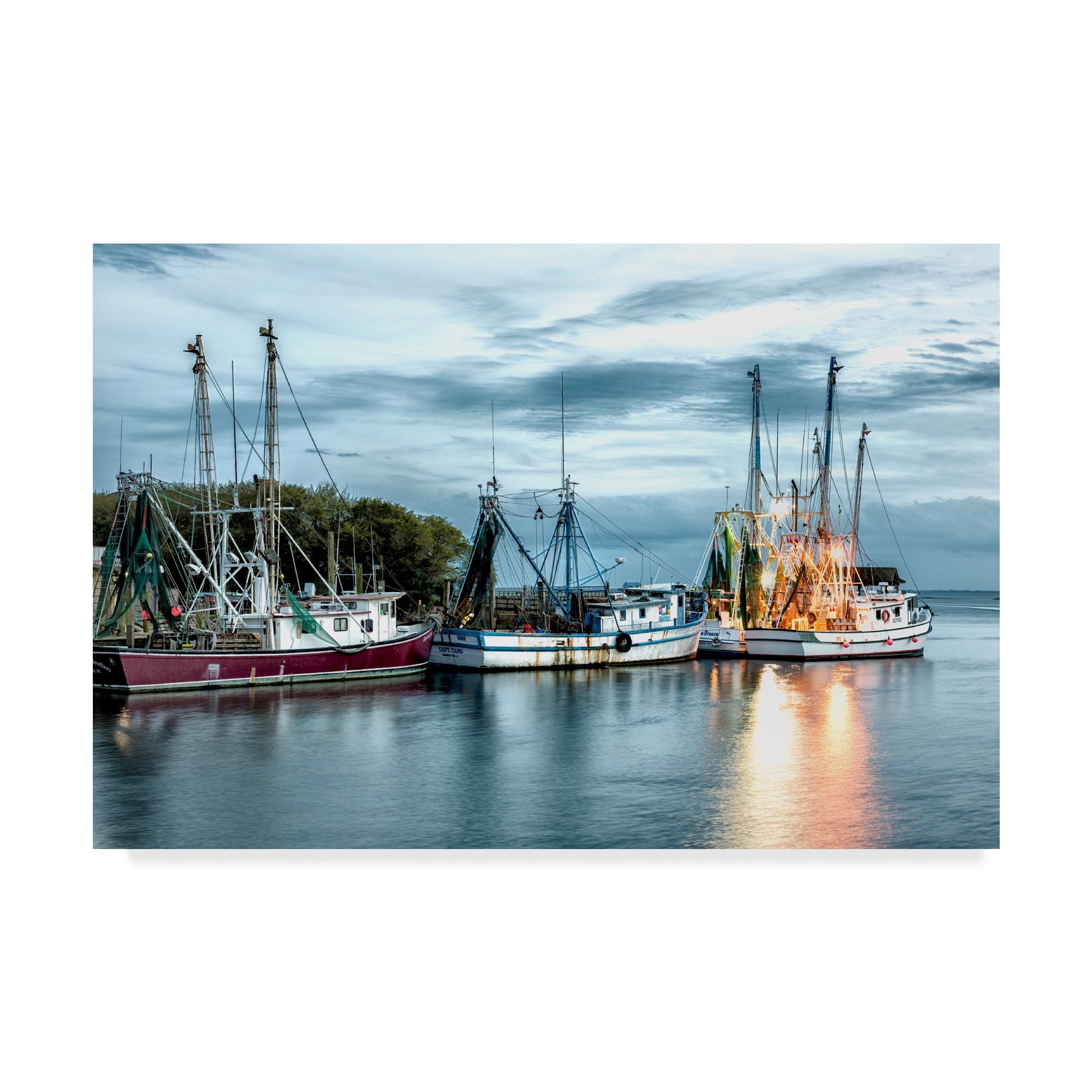 Trademark Fine Art 'The Shrimping Fleet' Canvas Art by Danny Head