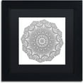 thumbnail image 1 of Trademark Fine Art "The Sigh Mandala Line Art" Canvas Art by Kathy G. Ahrens, Black Matte, Black Frame, 1 of 4