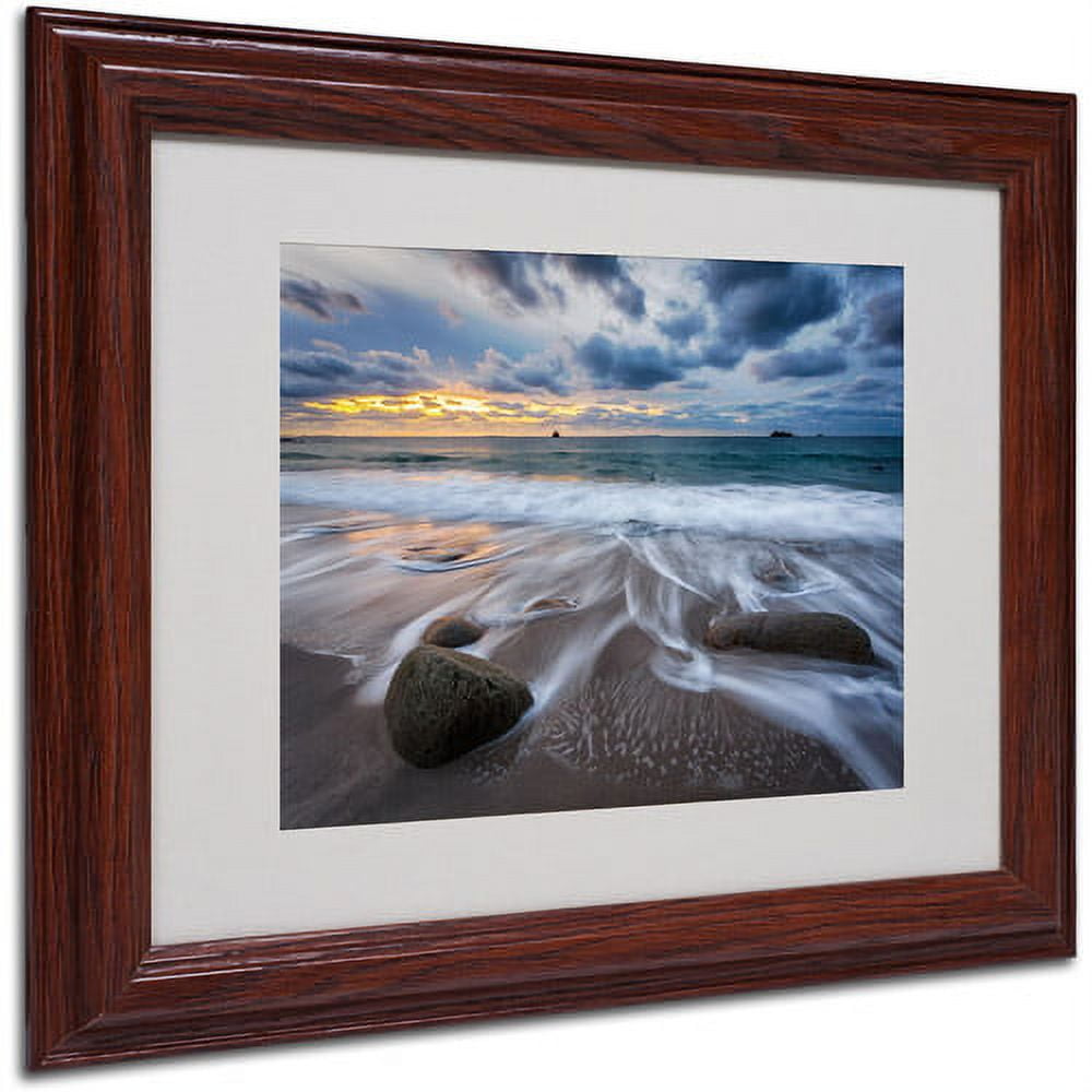 Trademark Fine Art "The Song of Water" Framed Canvas Art by Mathieu Rivrin