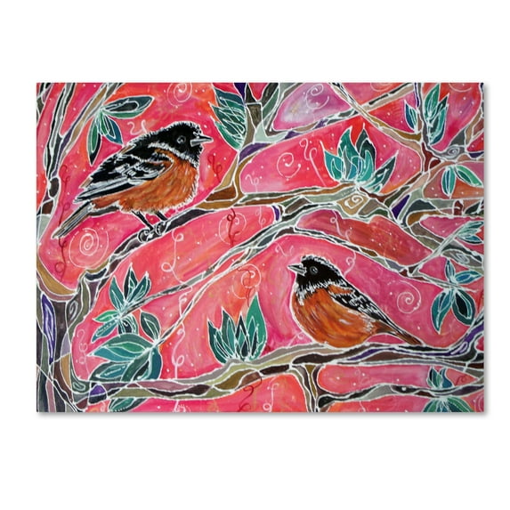 Trademark Fine Art 'The Song of the Orioles' Canvas Art by Lauren Moss