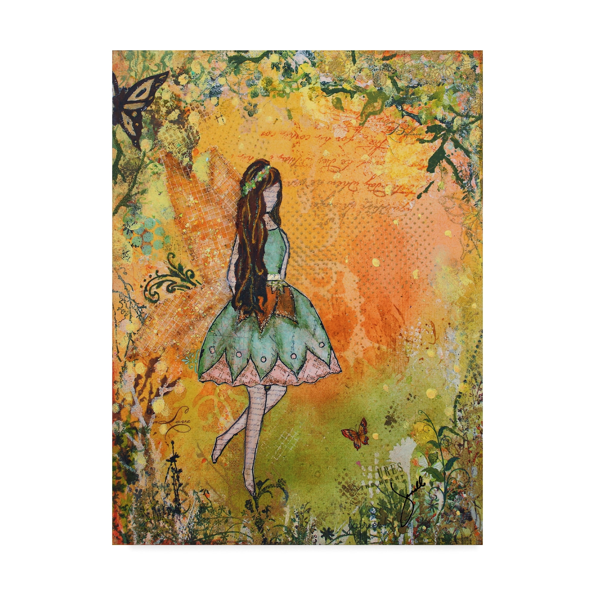 Trademark Fine Art 'The Spring Fairy' Canvas Art by Janelle Nichol