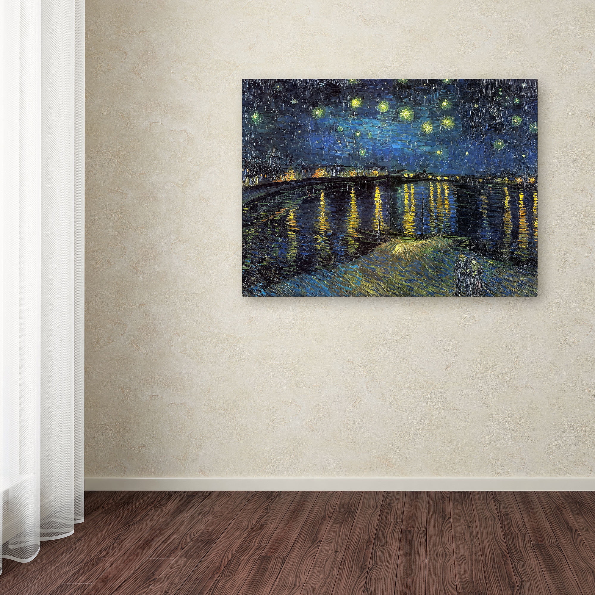 Vincent Van Gogh Starry Night II 18x14 Inch Canvas Art