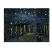 Trademark Fine Art 'The Starry Night II' Canvas Art by Vincent van Gogh