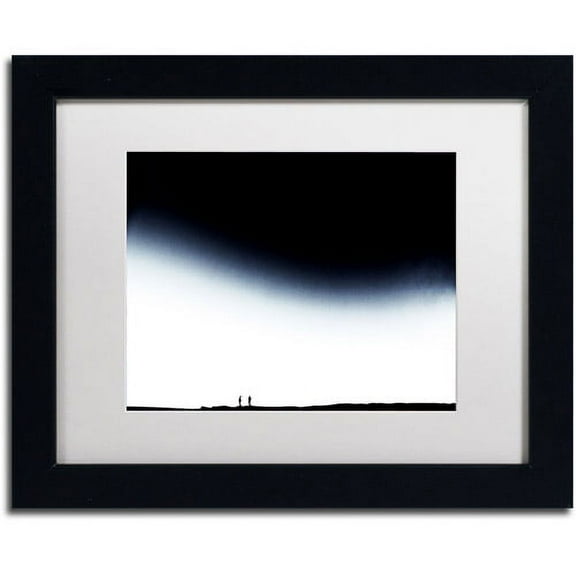 Trademark Fine Art "The Story of Us" Canvas Art by Beata Czyzowska Young, White Matte, Black Frame