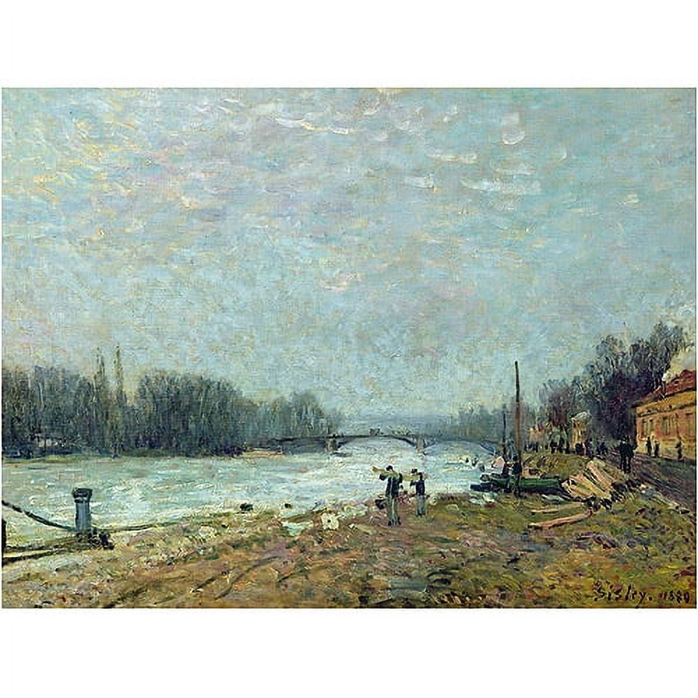 Trademark Fine Art "The Thaw 1880" Canvas Art by Alfred Sisley