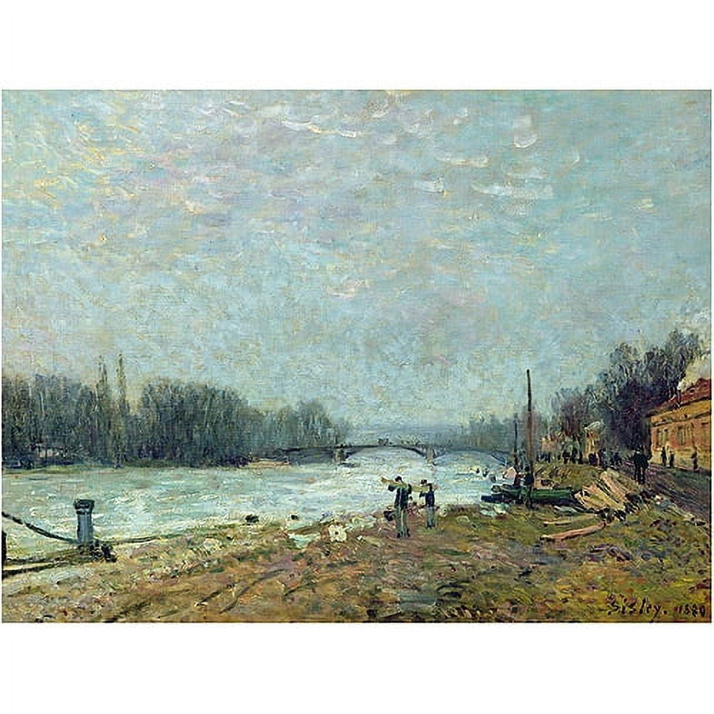 Trademark Fine Art "The Thaw 1880" Canvas Art by Alfred Sisley