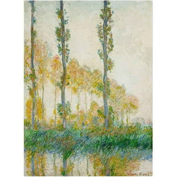 Claude Monet 'The Three Trees Autumn' Canvas Art
