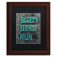 thumbnail image 1 of Trademark Fine Art 'The Triathlete' Canvas Art by Nicole Dietz, Black Matte, Wood Frame, 1 of 4