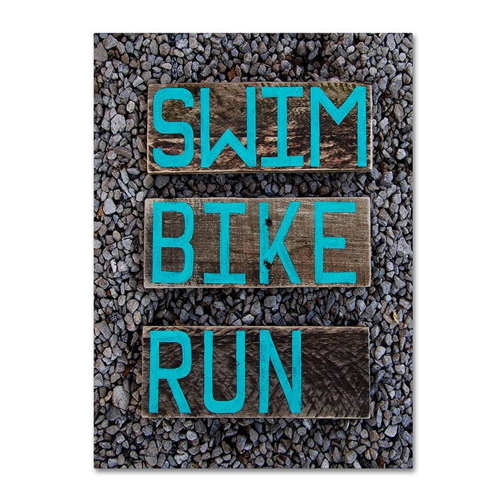 Trademark Fine Art 'The Triathlete' Canvas Art by Nicole Dietz
