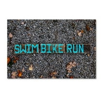 Trademark Fine Art 'The Triathlete II' Canvas Art by Nicole Dietz