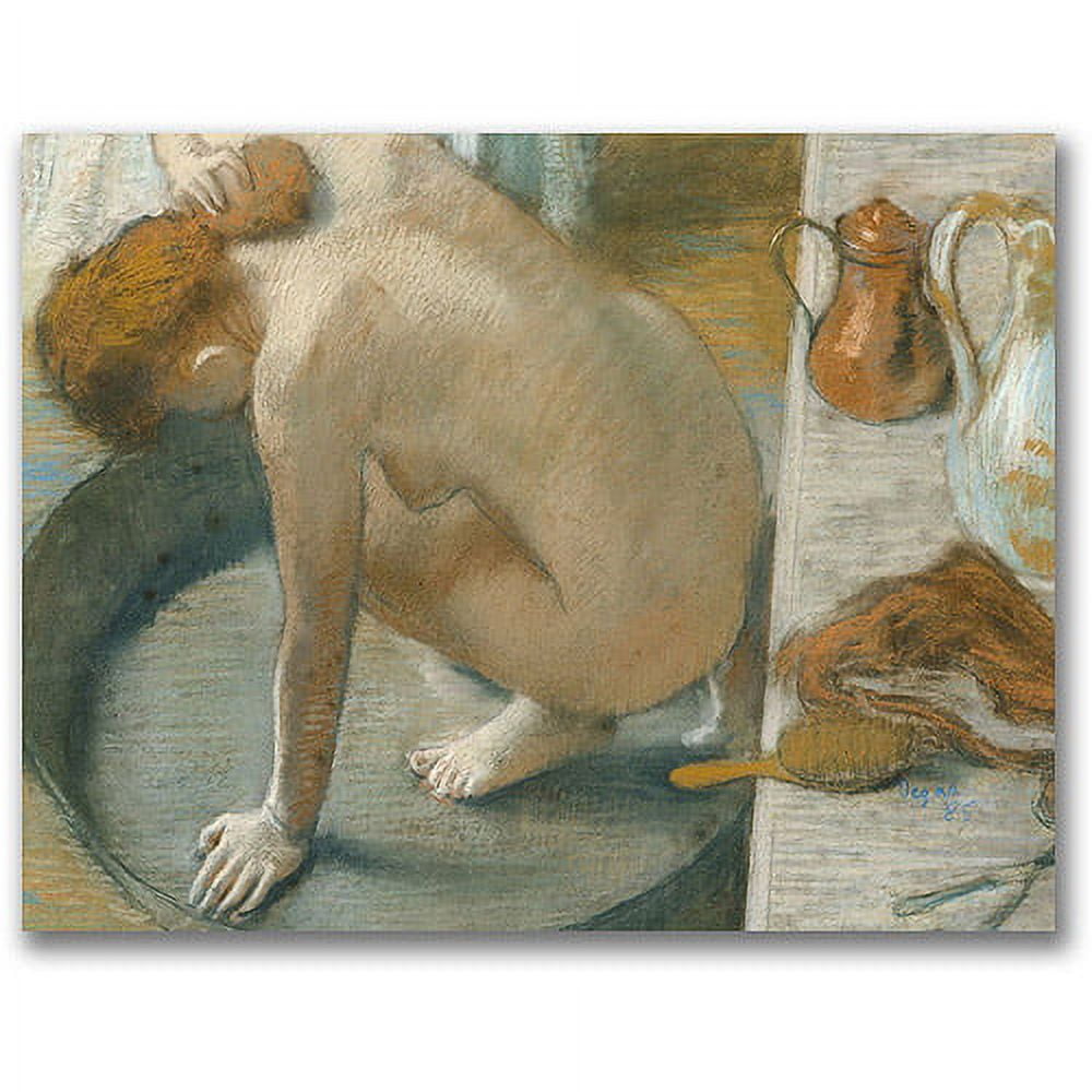 Trademark Fine Art "The Tub, 1886" Canvas Wall Art by Edgar Degas